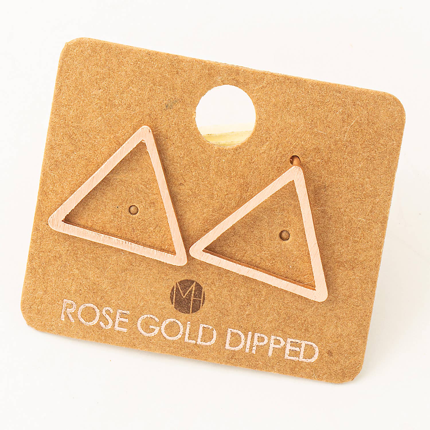 Triangle Cut Out Stud Earrings